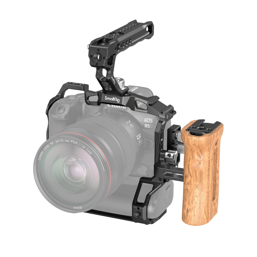 Smallrig mounted on a camera.