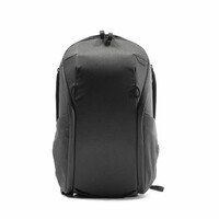 Peak Design Everyday Backpack Zip in Black against a white background. 